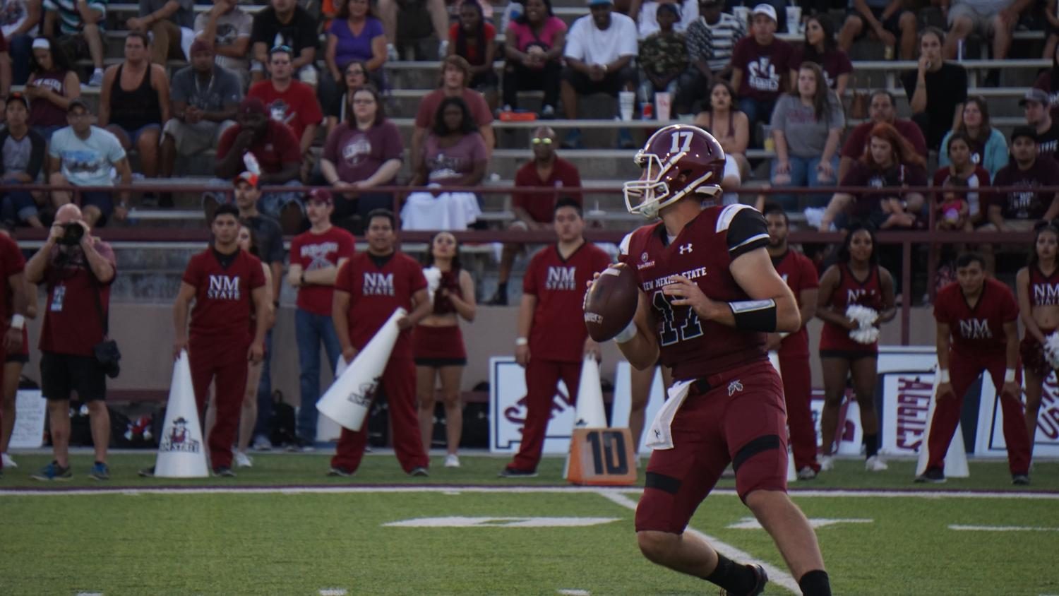 Quarterback Tyler Rogers and the Aggies look to get their first conference win of the season against Georgia Southern.