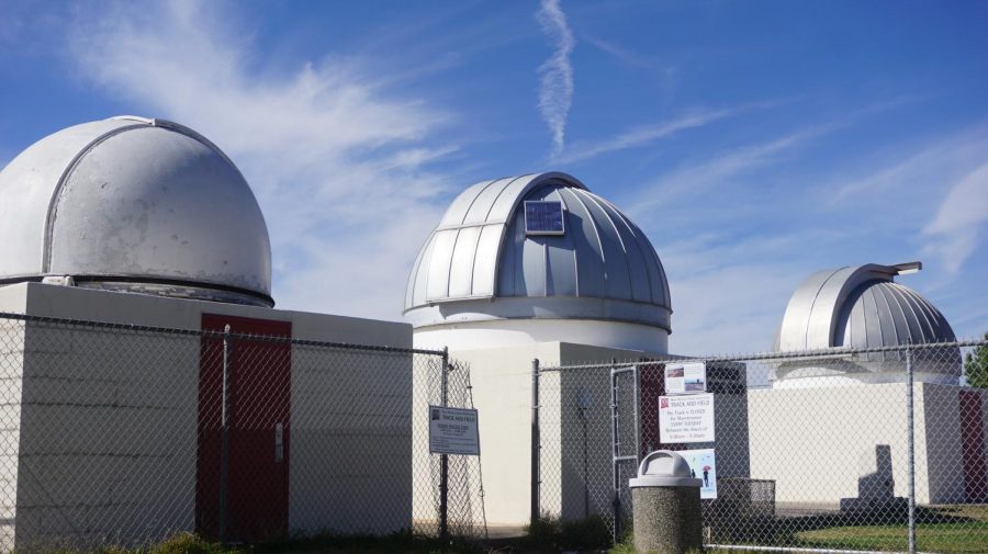 The observatories near the track on campus. NMSUs Astronomy Department will begin to try and bring back the observatory atop A Mountain. 