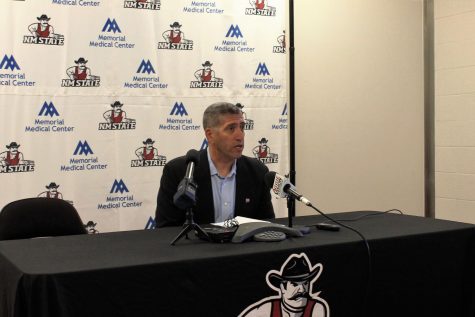 New Mexico State Director of Athletics Mario Moccia details the financial struggles that the university has faced as a result of COVID-19.