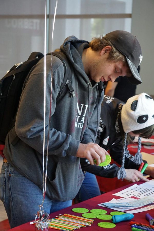 A student getting hands on with new technologies 