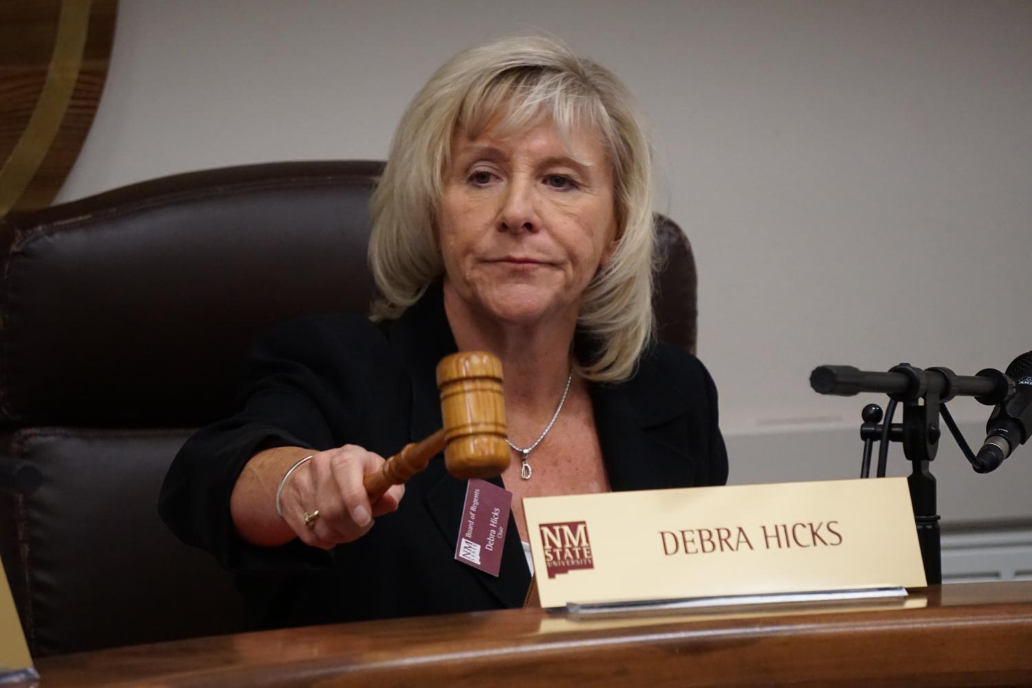 NMSU Regent Debra Hicks has responded to a letter put together by former Chancellor Garrey Carruthers alleging Regents knew about new scholarship program and how costly it would be.