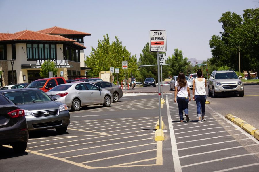 NMSUs Parking Department sold more permits in 2017-18 than parking spots available on campus. 