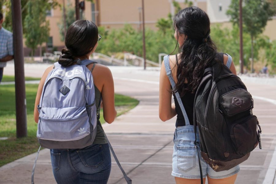 Students are encouraged to use the buddy system to stay safe on campus, especially at night. 