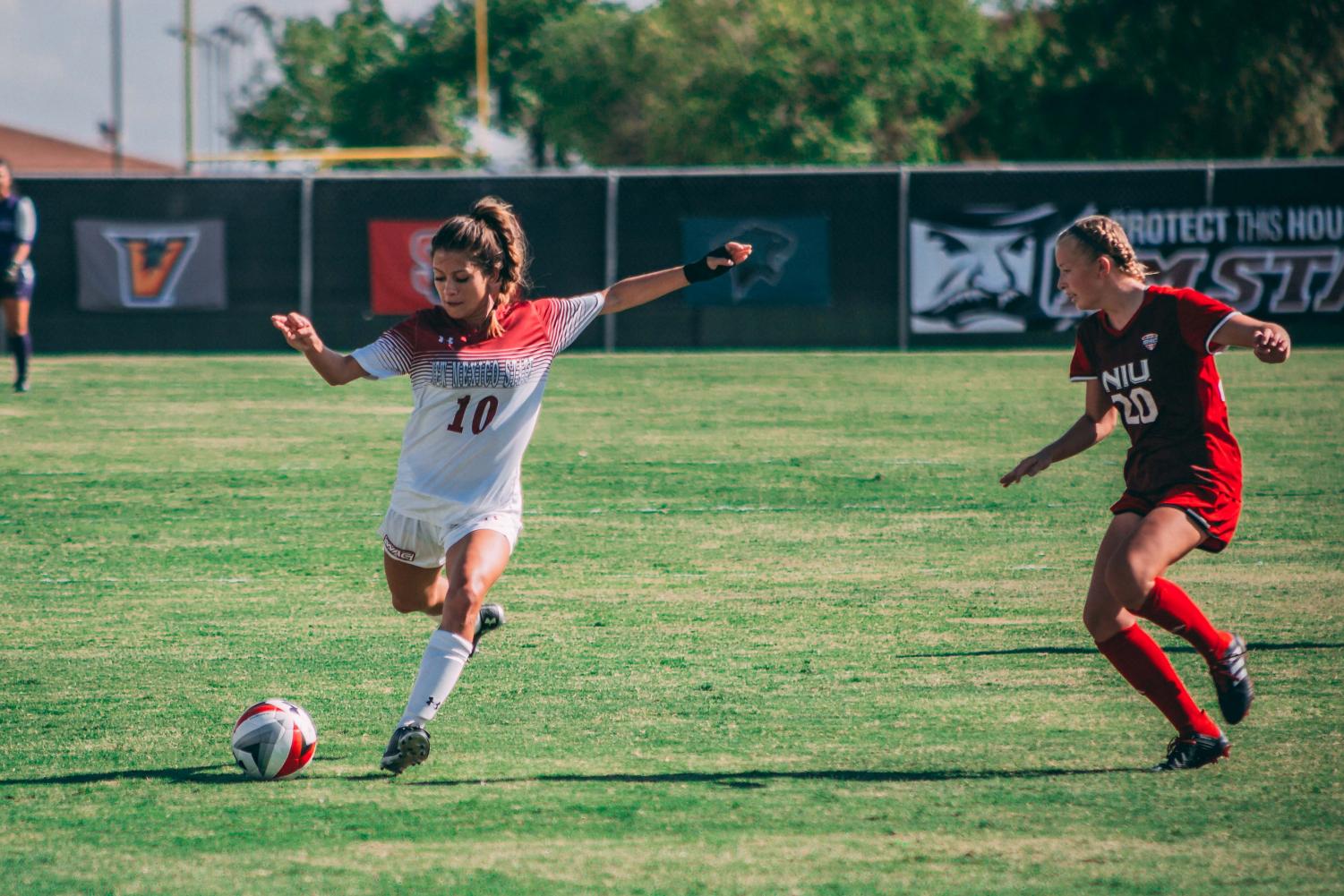 Aileen Galicia's 89' strike to send the game into extra time wasn't enough to pull a result for the Aggies, who drop their sixth game in seven outings.