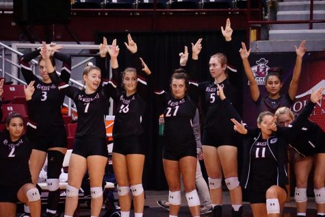 NM State volleyball knocks off Arizona for first time since 1976