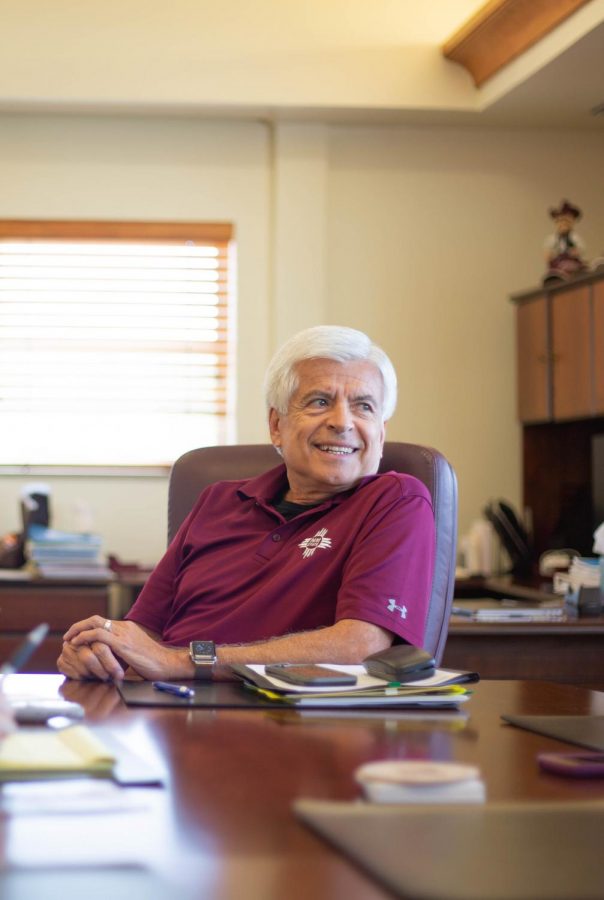 Chancellor Dan Arivzu acknowledges the difficulties of being an FBS football school and will attempt, along with Director of Athletics Mario Moccia, to lead NMSU into a FBS football conference in the near future. 