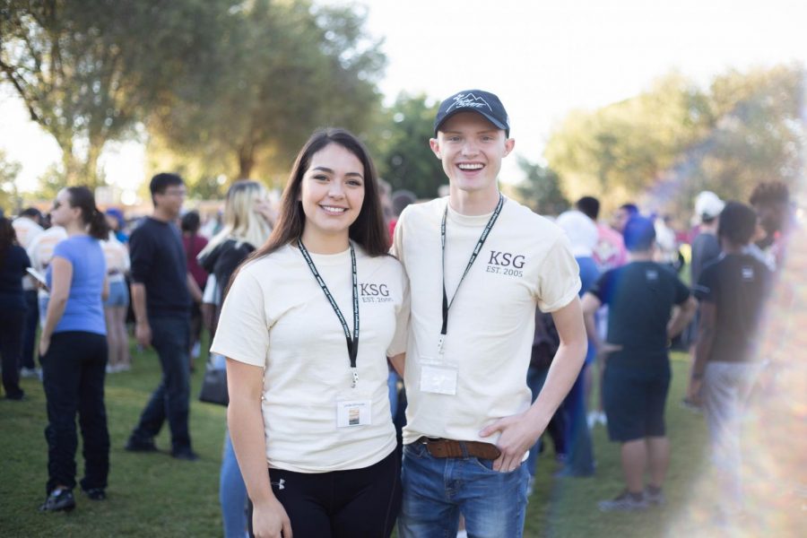 ASNMSU Student Body President, Emerson Morrow and Vice President, Linda Cisneros