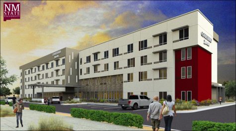 A new Courtyard Marriott hotel will aid NMSU HRTM students and is set to open in March of 2019. Photo courtesy of Allen Sigmon real estate group.