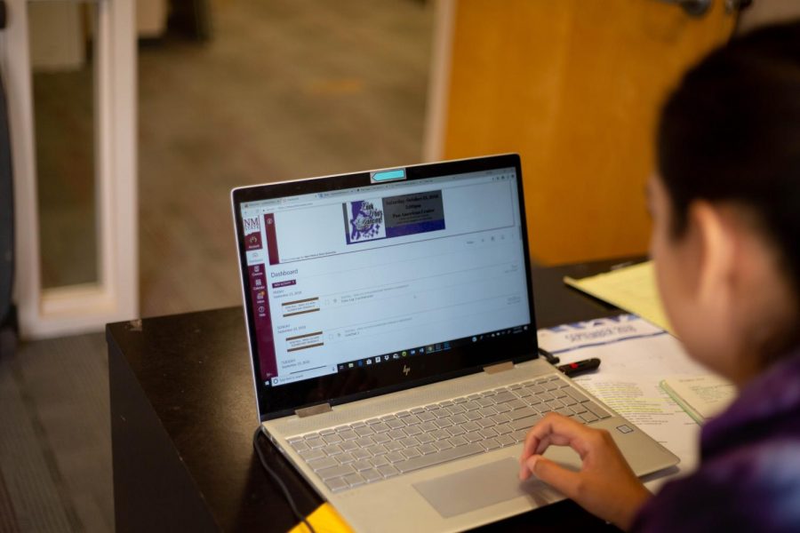 NMSU charges students an extra fee for online courses. 
