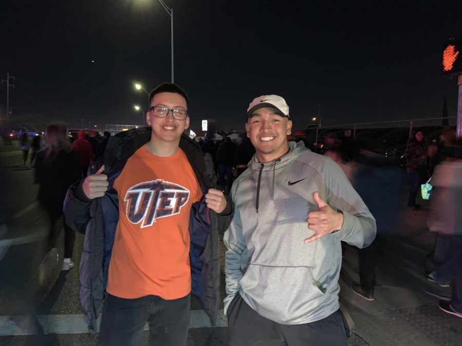 Alex Vasquez and Luis Estrada are UTEP students who made it in to the Trump Rally. They were escorted out