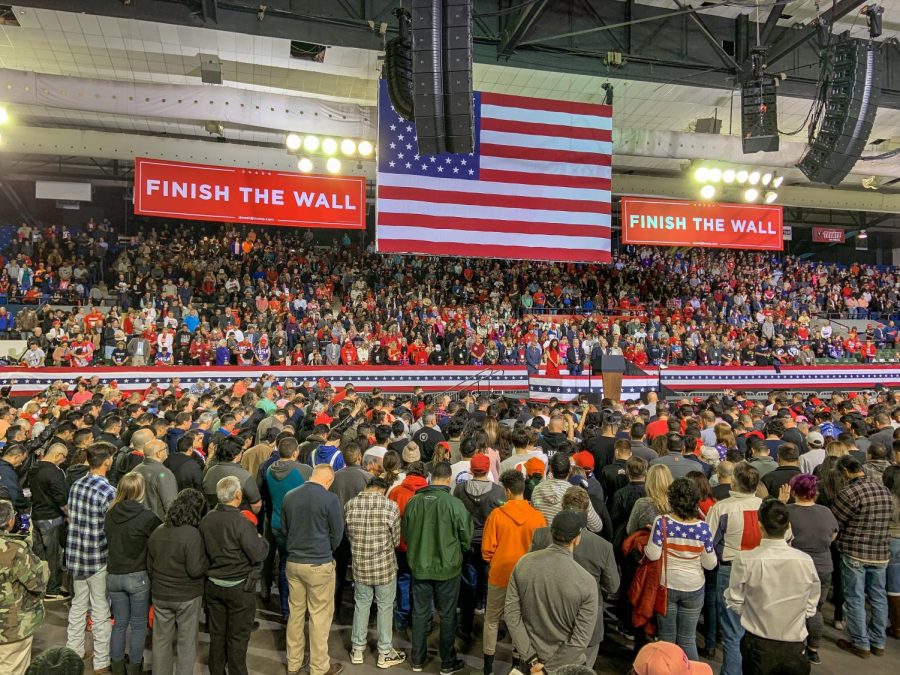 During the rally, President Trump claimed that there were over 10,000 in the coliseum. The El Paso Fire Department contradicted his claim however and said that only 6500 people could fit into the venue. 
