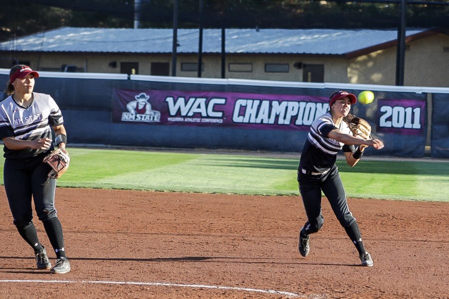 New Mexico State hands Grand Canyon two of their three conference losses, winning the first and last games of the weekend series.