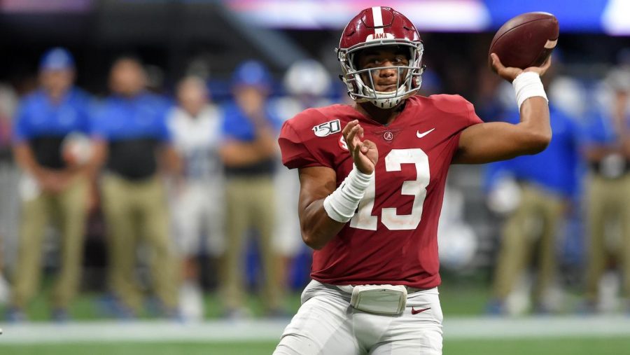 The Alabama Crimson Tide, led by Heisman hopeful Tua Tagovailoa, look to win their third National Title in the past five seasons. (Photo courtesy of CBS Sports)