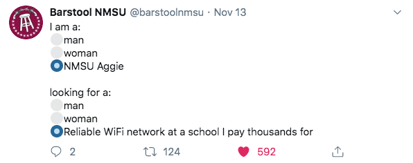 Top Tweet from Barstool NMSU