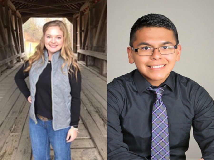 New Mexico Press Women Announced scholarship winners, Annalisa Miller (left), and Luis Rios (Right) 