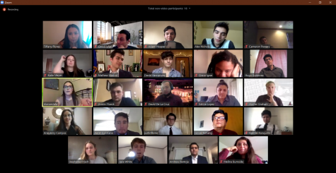 The 64th senate held their first meeting via Zoom.