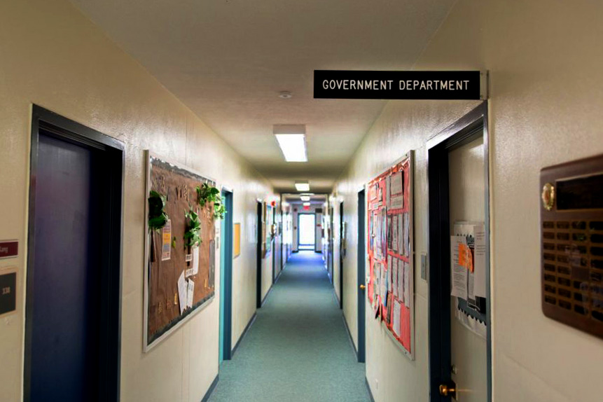 NMSUs department of Government located in Breland Hall. 