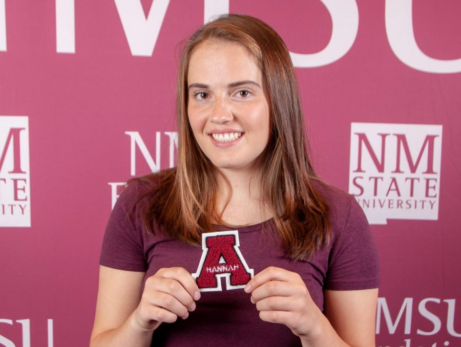 Hannah Linder is one of two students at NMSU who volunteers for the spring commencement committee. Image courtesy of University Advancement, NMSU Foundation & Alumni Association.