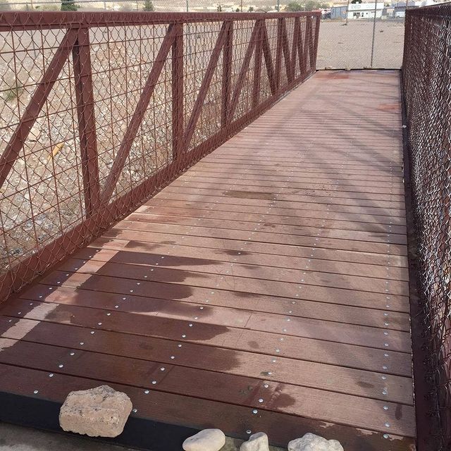 Local Bridge built by Aggies Without Limits finally finished located in Alamogordo, NM. 
