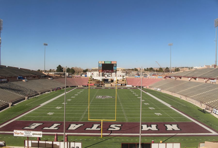 NMSUs football stadium will host the Spring 2021 commencement. 