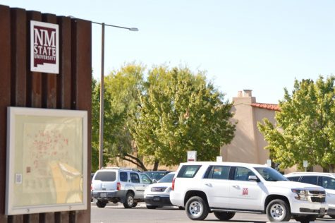 New Mexico State University in-campus faculty and staff parking lot 