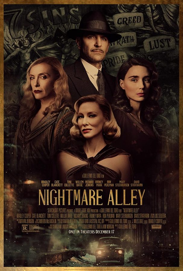Poster of Guillermo Del Toro’s “Nightmare Alley” Starring Bradley Cooper.