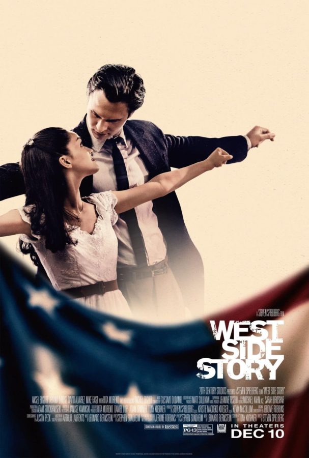 Poster for West Side Story (2021) directed by Steven Spielberg and starring Ansel Elgort and Rachel Zegler 