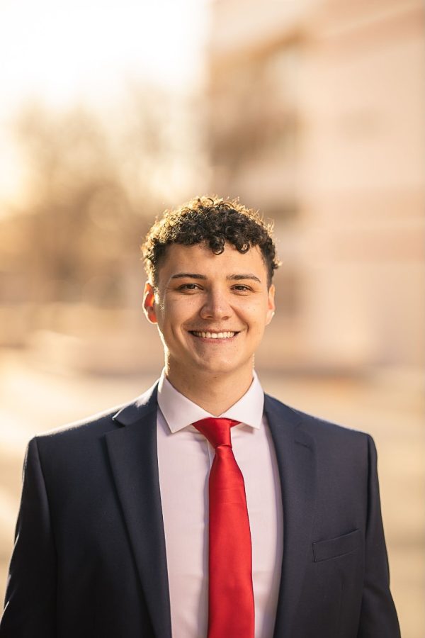 Former senator and recently elected ASNMSU student-body president Garret Moseley