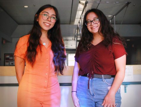 Viktorya Martinez (left) and Gabrielle Garduño (right) are both working towards their major in Aerospace Engineering and Mechanical Engineering. Sept. 28, 2022