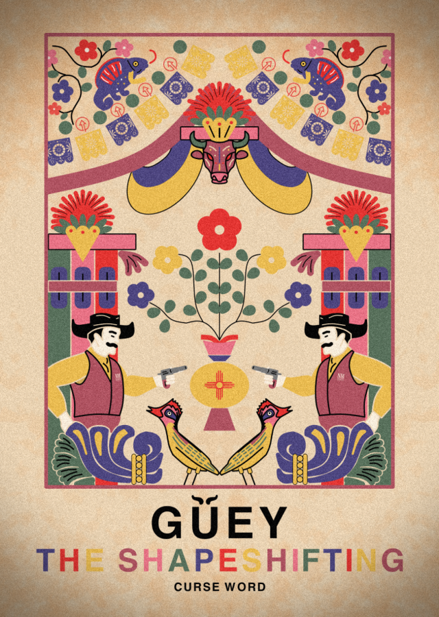 Güey, a common curse word in the Mexican community, has been used for years to express frustration. Illustration by David Castañeda. 