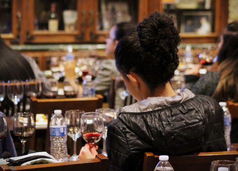 Wine Appreciation students taste an array of different wines, throughout the course. Students in Wine Appreciation also learn about the history and characteristics of different wines, taken on Nov. 9, 2022
