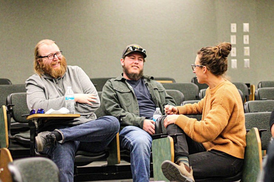 Members of the Graduate Student Union gathered together in Guthrie Hall for the first meeting of the semester on Jan. 27, 2023.