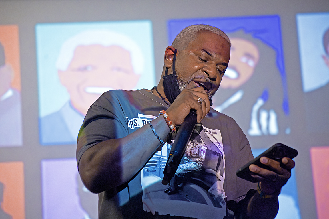 Rapper Grey Head Ked performed his song “R.I.S.E” on Feb. 17, 2024.
