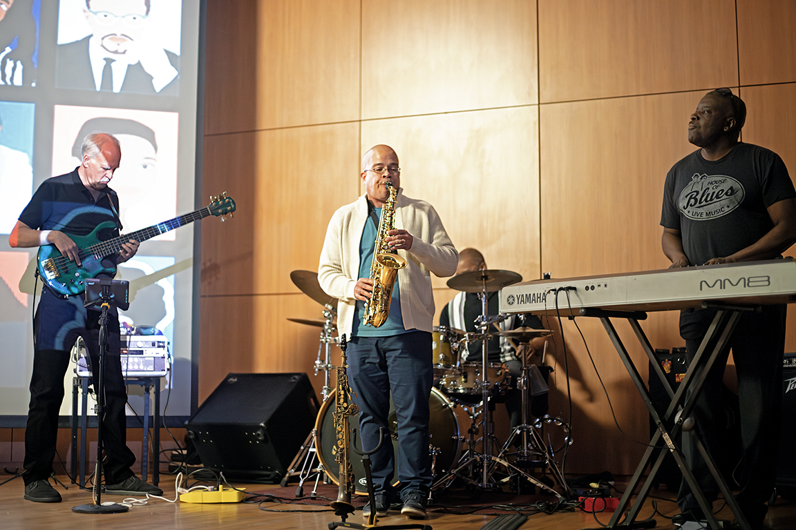 The Billy Townes Band performed a variety of Jazz and Blues songs for the Bridging the Gap Event on Feb. 17, 2024.