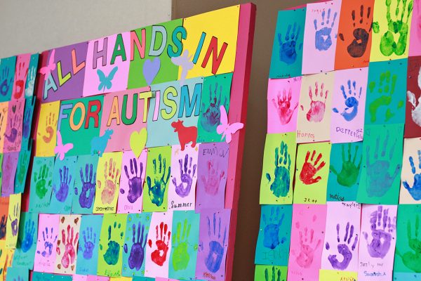 On April 6, 2024, artwork done by elementary students was showcased in support of autism at Celebrate the Spectrum.