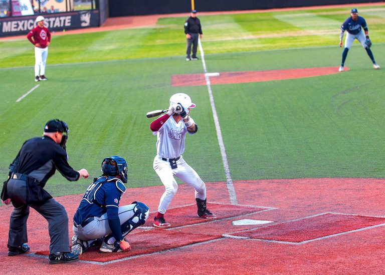 Aggies defeated 15-5 by the Liberty Flames in game two of three - NMSU ...