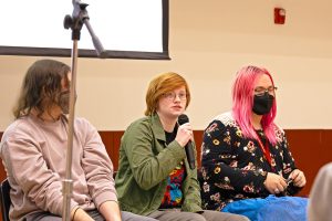 Student Parker Hemingway speaks about their experience with gender fluidity. March 31, 2024.