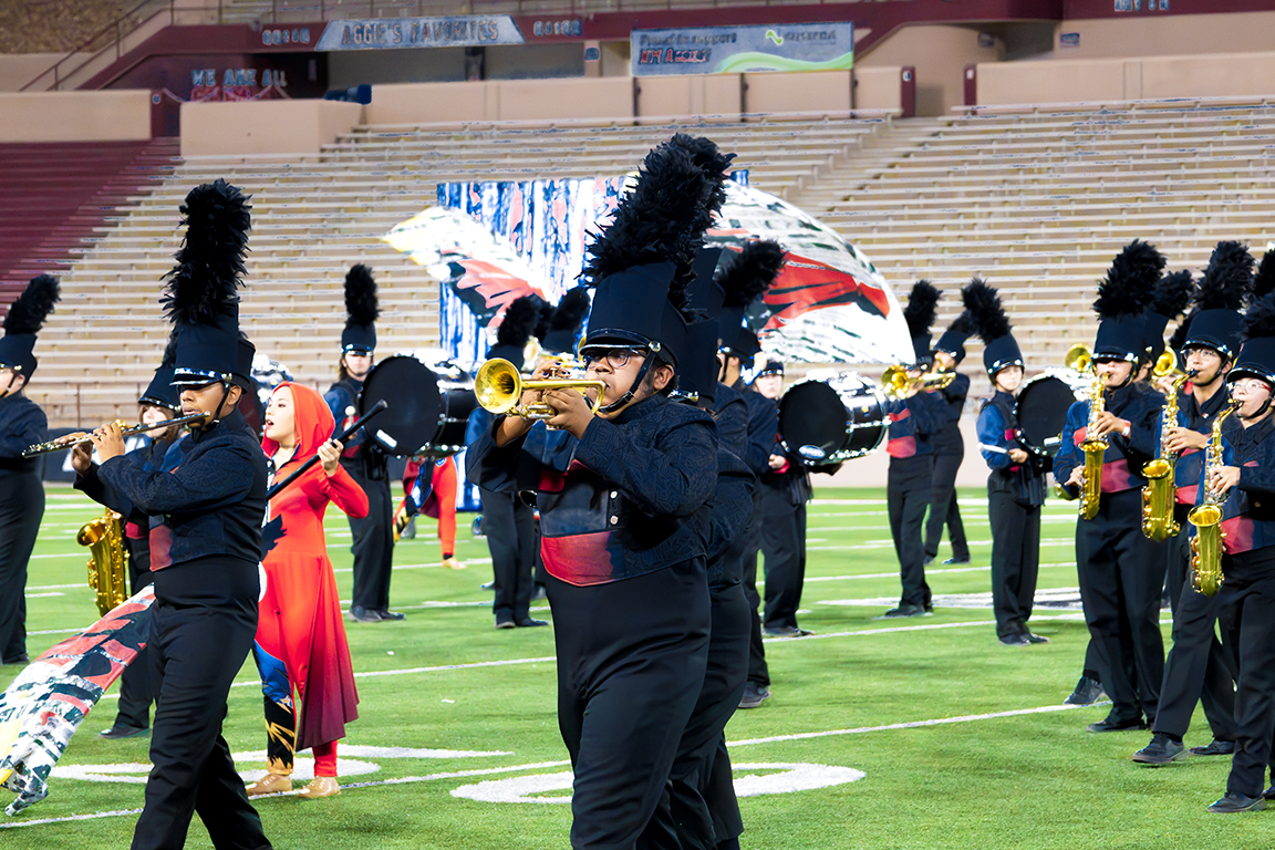 The Las Cruces High School marching band received an overall rank of ninth place at the BOA competition. Sept. 21, 2024.