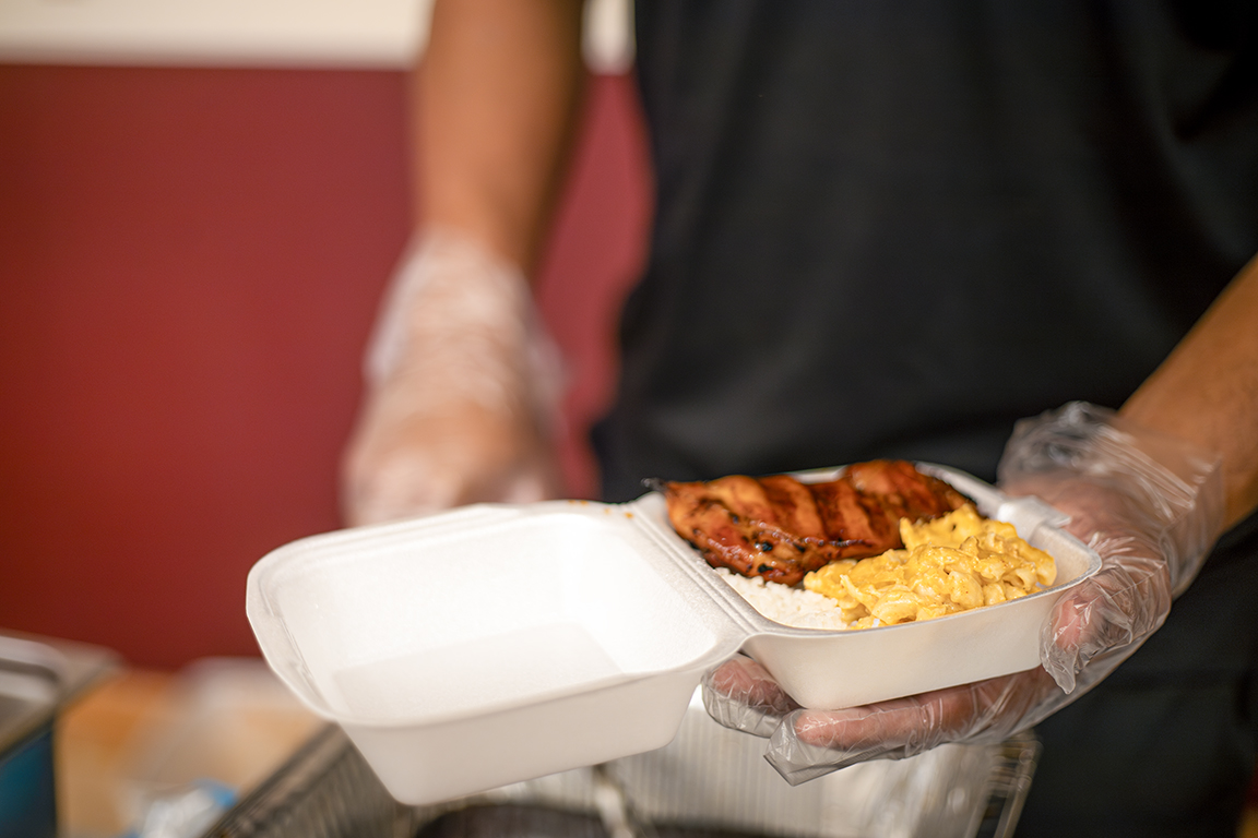 Free food is handed out to attendees of the Filipino American History Month Celebration. Oct. 17, 2024. 