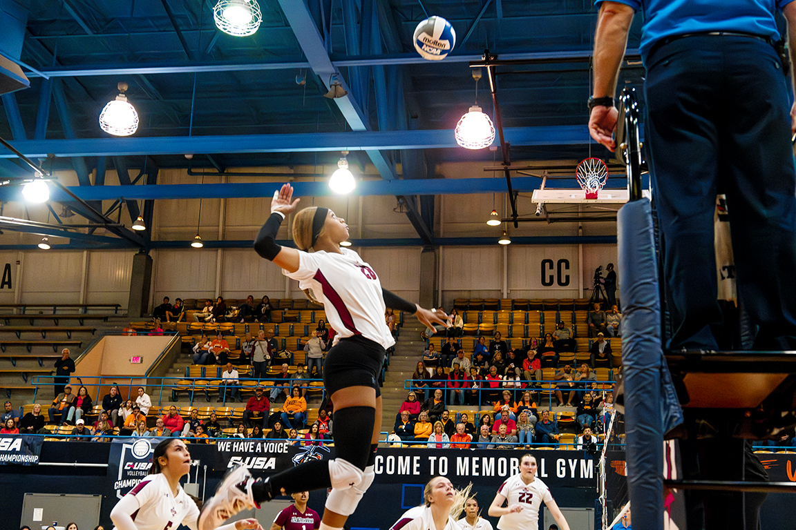 The Aggies played against other universities in the Memorial Gym at The University of Texas at El Paso. Nov. 22, 2024. 