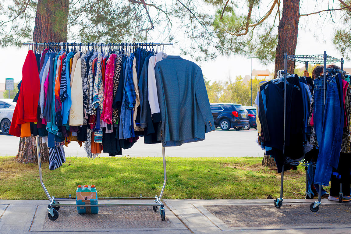 The NMSU Fashion Program hosted an Aggie Pop Up Thrift Shop for students outside Corbett Center  on Oct. 15, 2024.