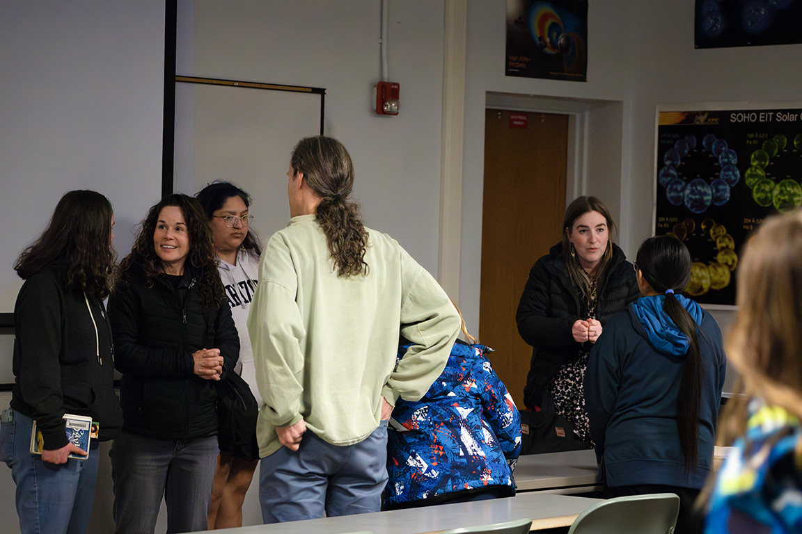 After the presentation, audience members asked Dr. Stephanie Monty questions about her research. Jan. 29, 2025 