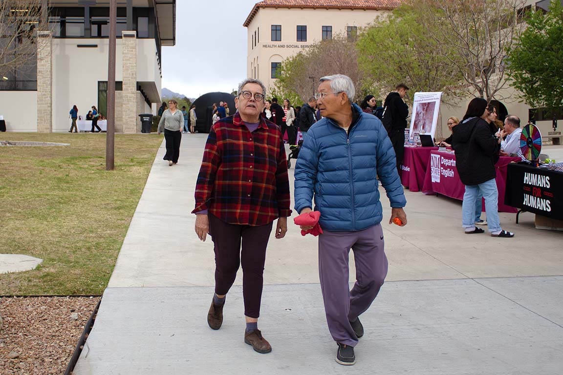 NMSU’s College of Arts & Sciences hosts a public event for families and students outside of Kent Hall on April 3, 2025. 
