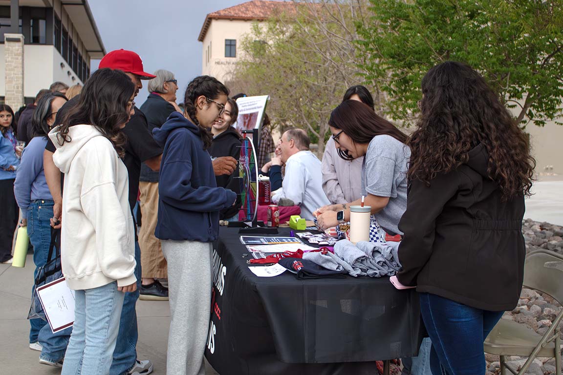 A variety of different stations with gifts, demonstrations, and activities for families and students were set up at the Big Bang Bash. April. 3, 2025.  