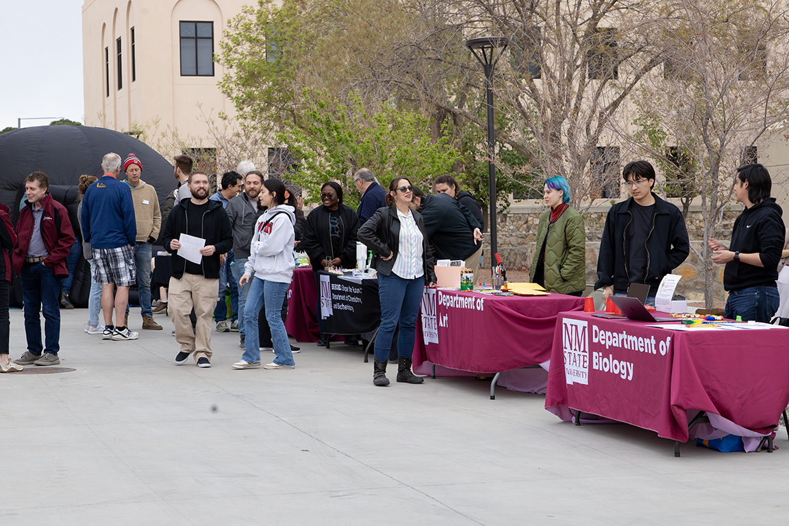 The Big Bang Bash hosted multiple departments in the College of Arts & Sciences, allowing students, staff, and community members to walk through the different booths. April 3, 2025. 