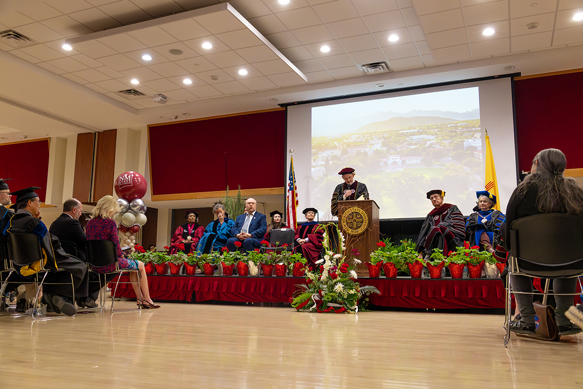 NMSU President Valerio Ferme’s inauguration was held in the Corbett Center Student Union on Thursday, April 24, 2025.