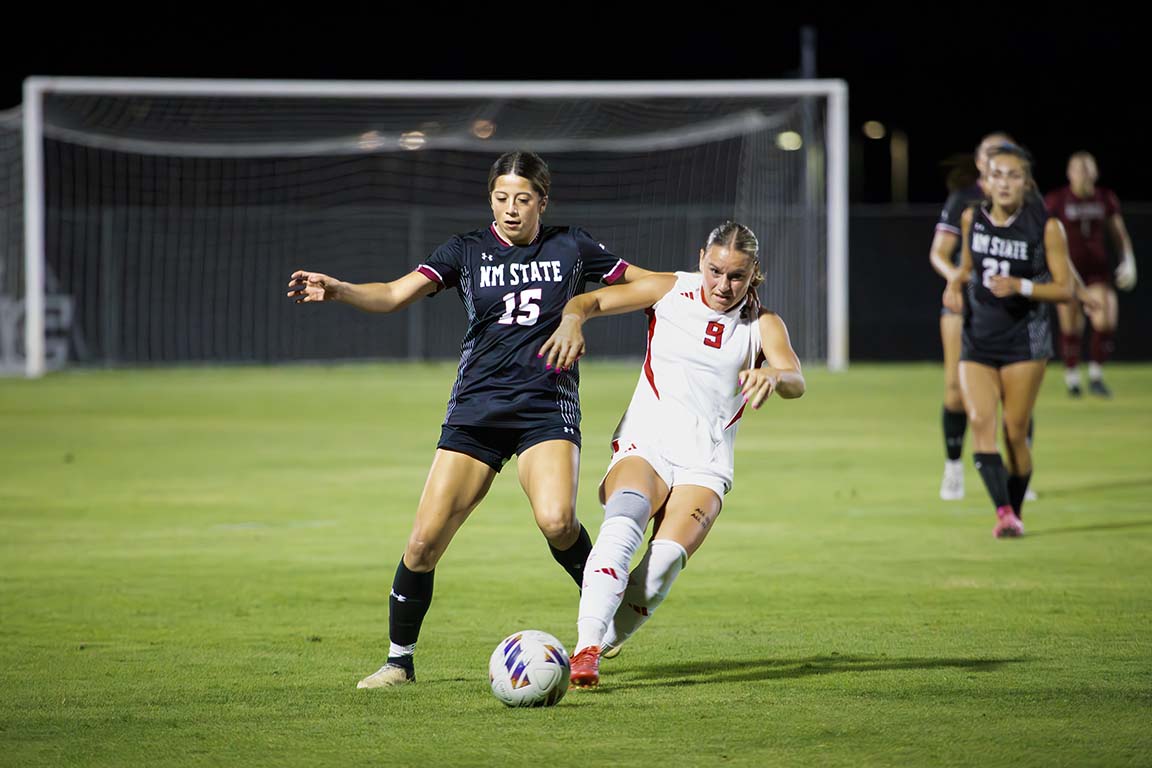 Despite a strong effort from New Mexico State, Texas Tech broke a scoreless tie in the 2nd half of the match and claimed a 2–0 victory. September 9, 2025. 