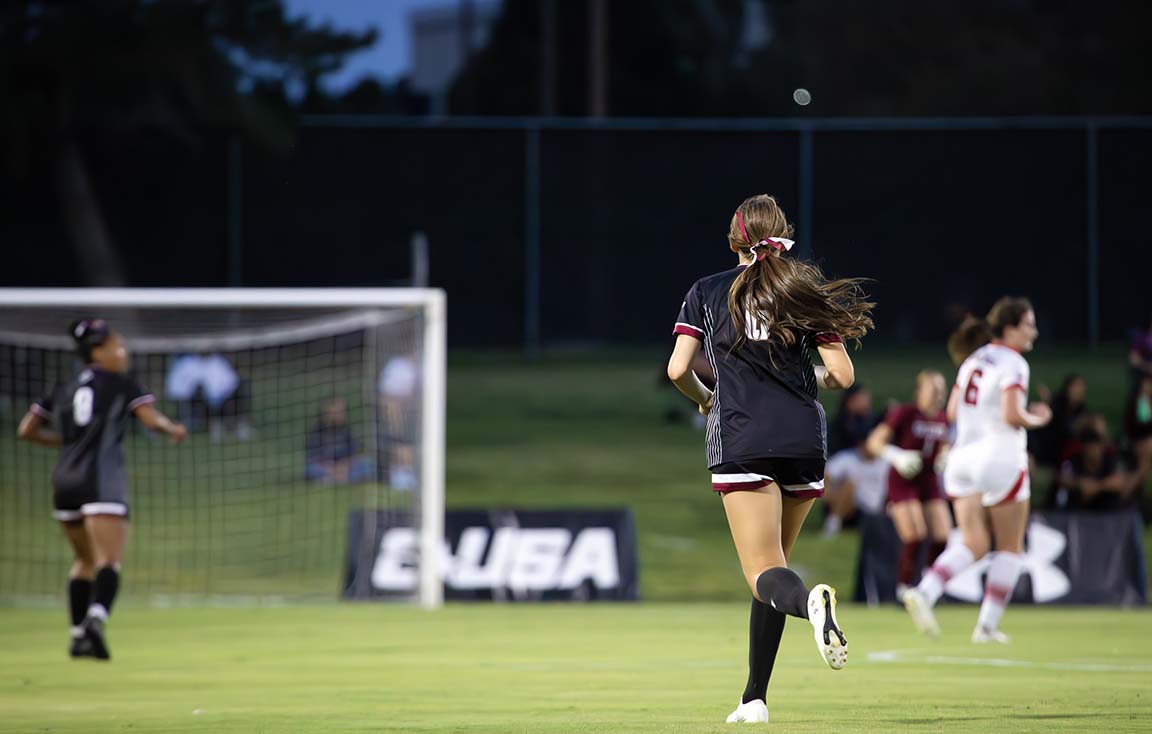  New Mexico State vs Texas Tech women's soccer match at the Soccer Athletic Complex. September 9, 2025.