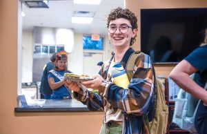 NMSU student Finn Pias attends the Home on a Plate event hosted by American Indian Programs on September 24, 2025. 