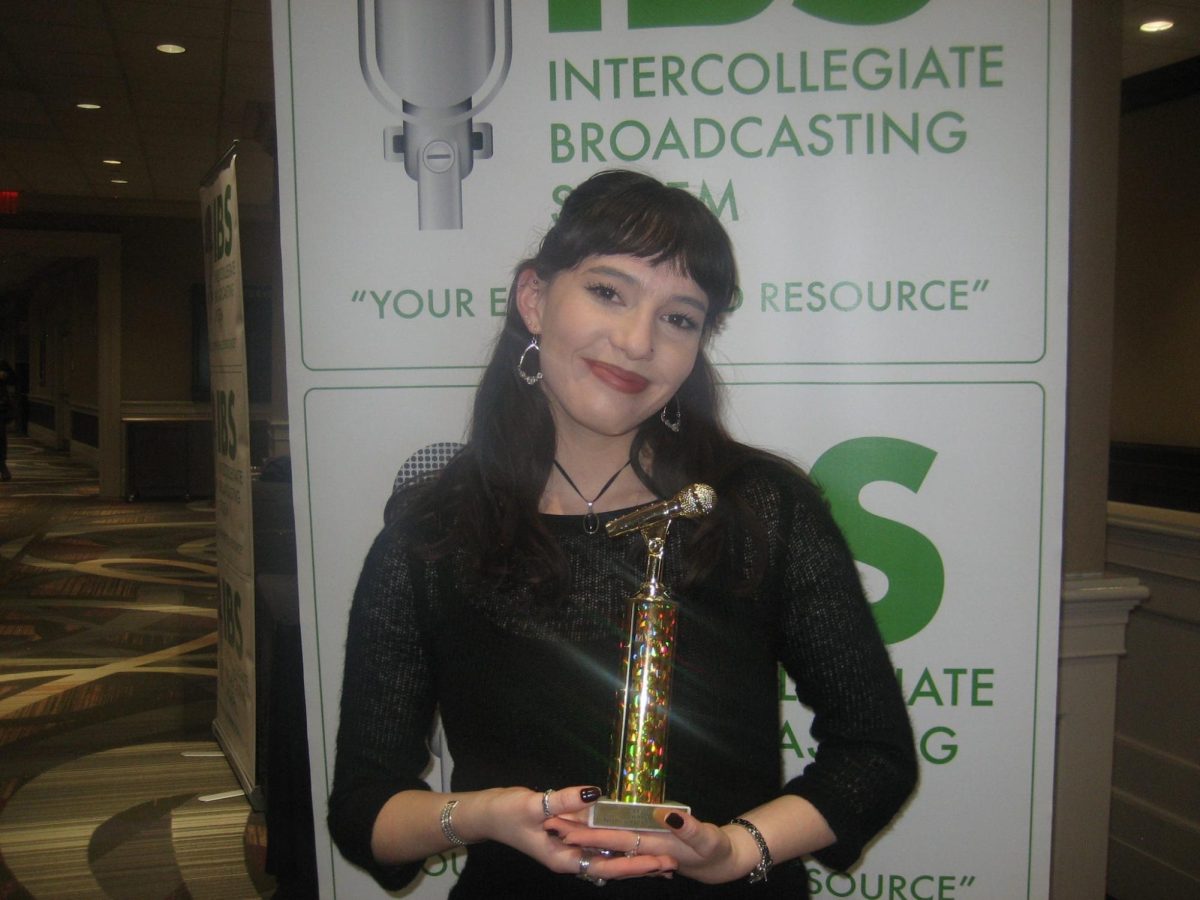 New Mexico State University Senior Naomi Tercero was recognized as "Best Social Media Director" in the Intercollegiate Broadcasting System awards on Saturday, February 21.